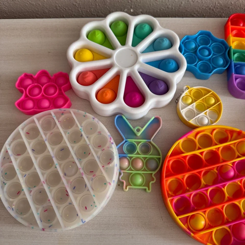 Fidget Toy Set Pop It Sensory Bubble‎ Push Silicone Stress Relief Pack